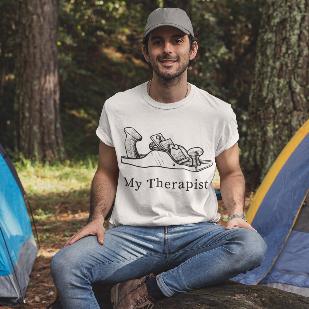 My Therapist Woodworking T-Shirt - Crafted Cutz