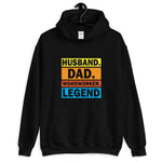 Husband Dad Woodworker Legand Hoodie - Crafted Cutz