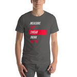 Measure Cut Swear Drink Repeat T-Shirt - Crafted Cutz