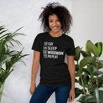 Eat Sleep Woodwork Repeat T-Shirt - Crafted Cutz
