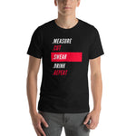 Measure Cut Swear Drink Repeat T-Shirt - Crafted Cutz