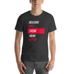 Measure Cut Swear Drink Repeat T-Shirt - Crafted Cutz