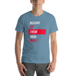 Measure Cut Swear Drink Repeat T-Shirt - Crafted Cutz