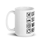 Eat Sleep Woodwork Repeat Coffee Mug